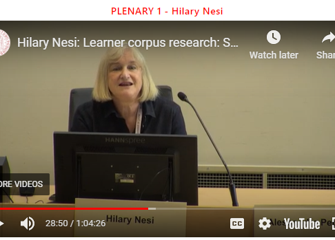 Talk: Hilary Nesi at 6th Learner Corpus Research Conference